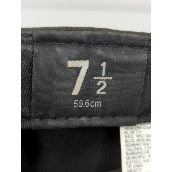 LMB New Era 59Fifty Vaqueros Unión Laguna fitted Black Cap Hat 7 1/2 - Picture 10 of 11